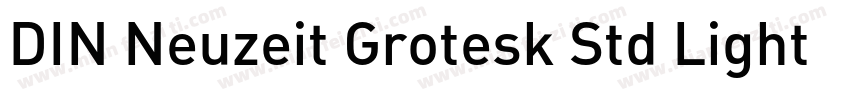 DIN Neuzeit Grotesk Std Light Regul字体转换